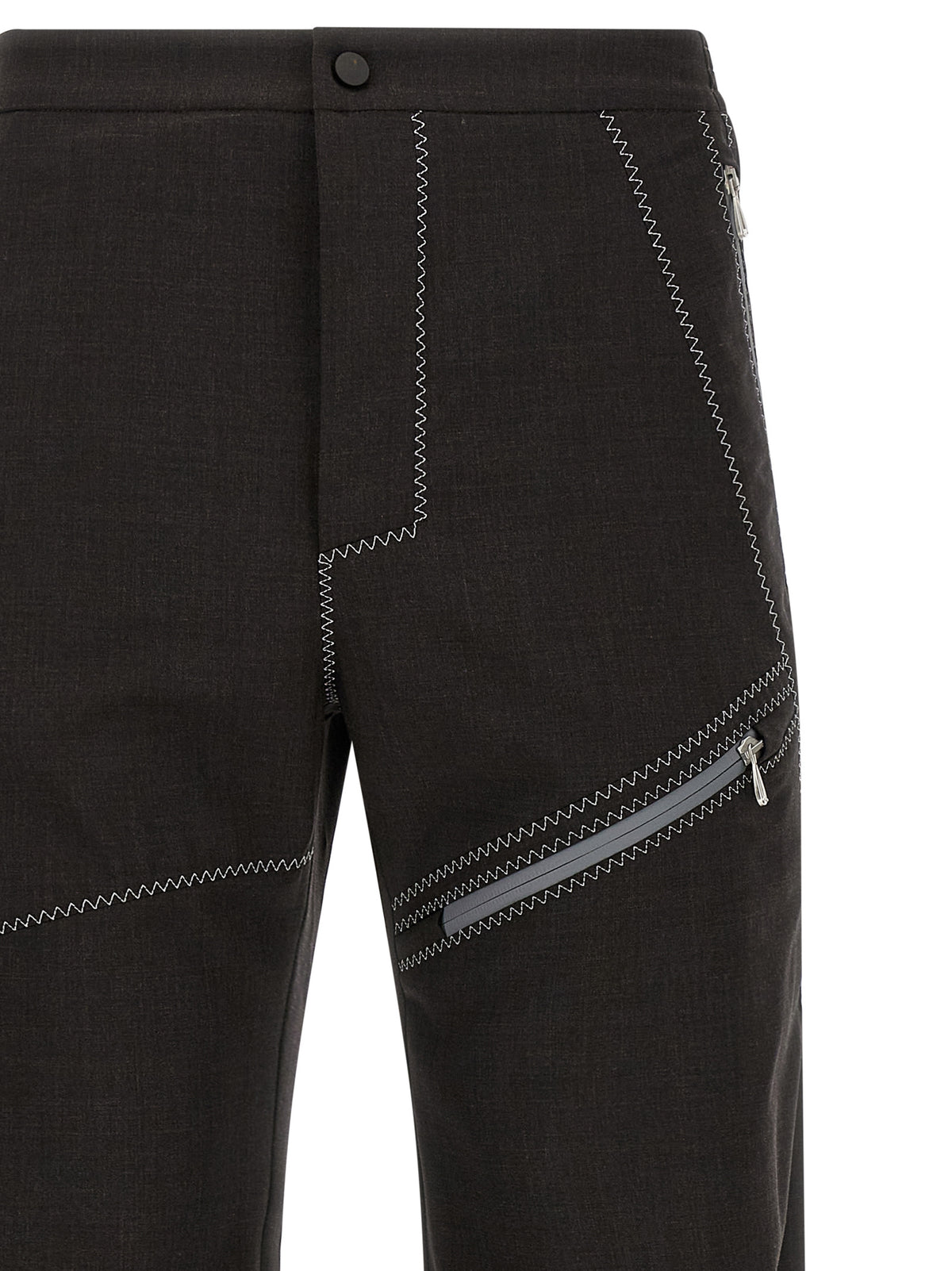Kiko Kostadinov Brown Virgin Wool Casual Pants