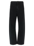 Entire Studios Black Cotton Straight-Leg Jeans