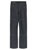 Gramicci Blue Cotton Straight-Leg Jeans