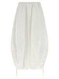 Comme Des Garçons White Polyester Casual Pants