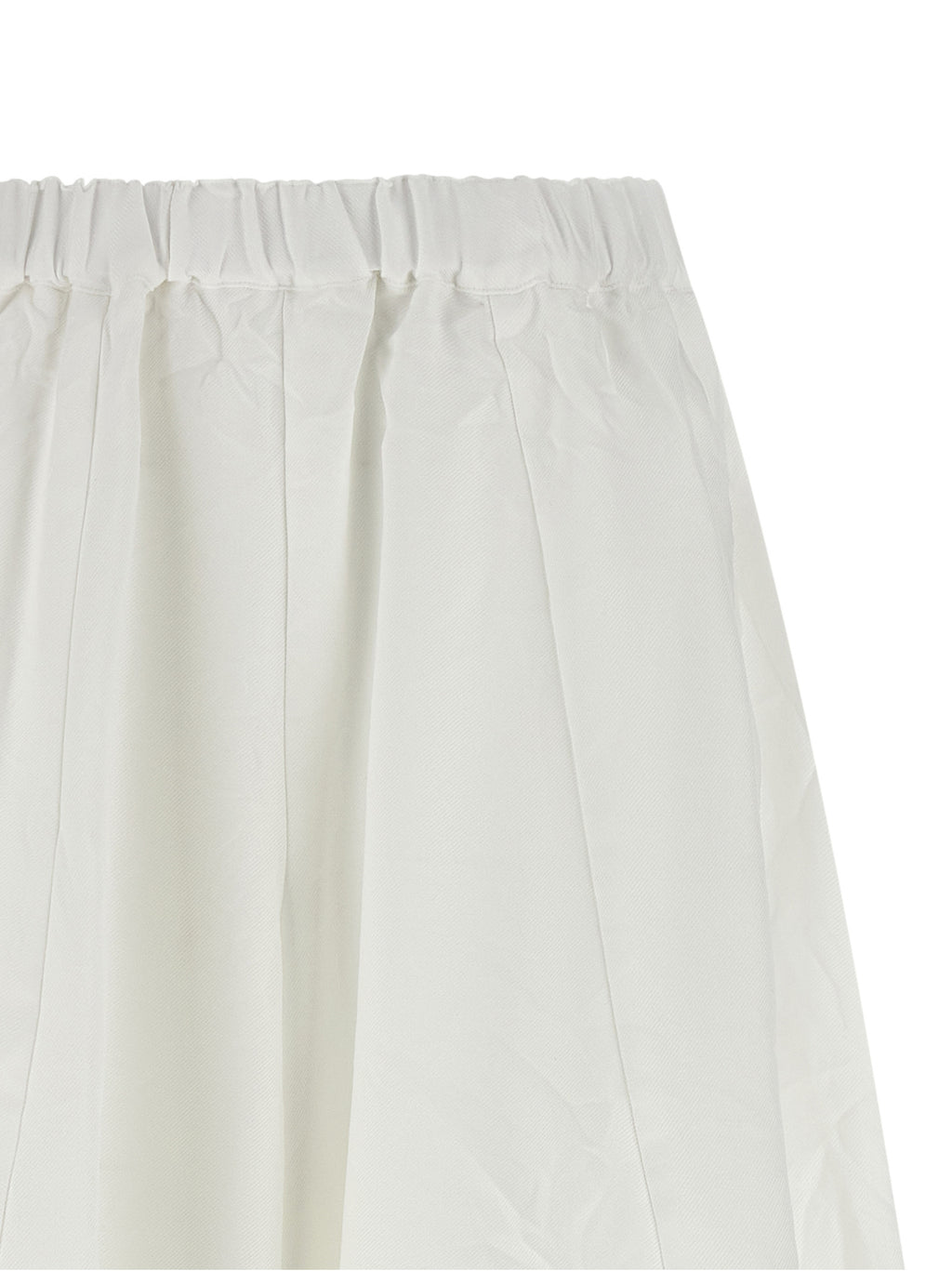 Comme Des Garçons White Polyester Casual Pants