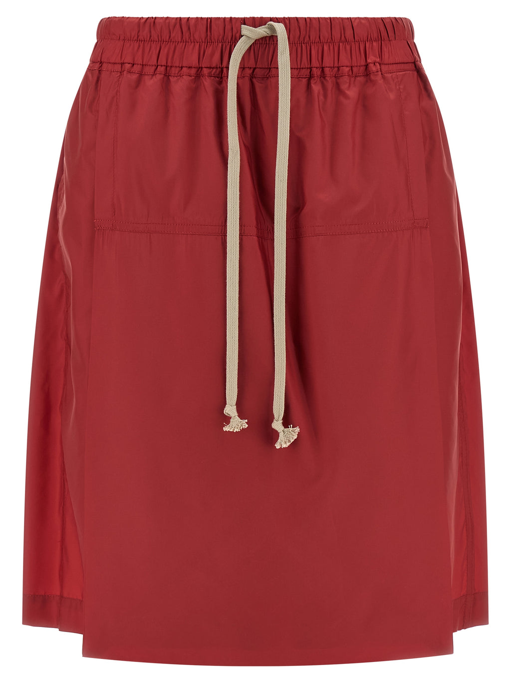 Rick Owens Red Polyester Bermuda Shorts