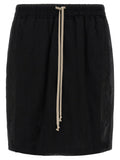 Rick Owens Black Cotton Bermuda Shorts