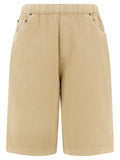 Entire Studios Beige Cotton Bermuda Shorts