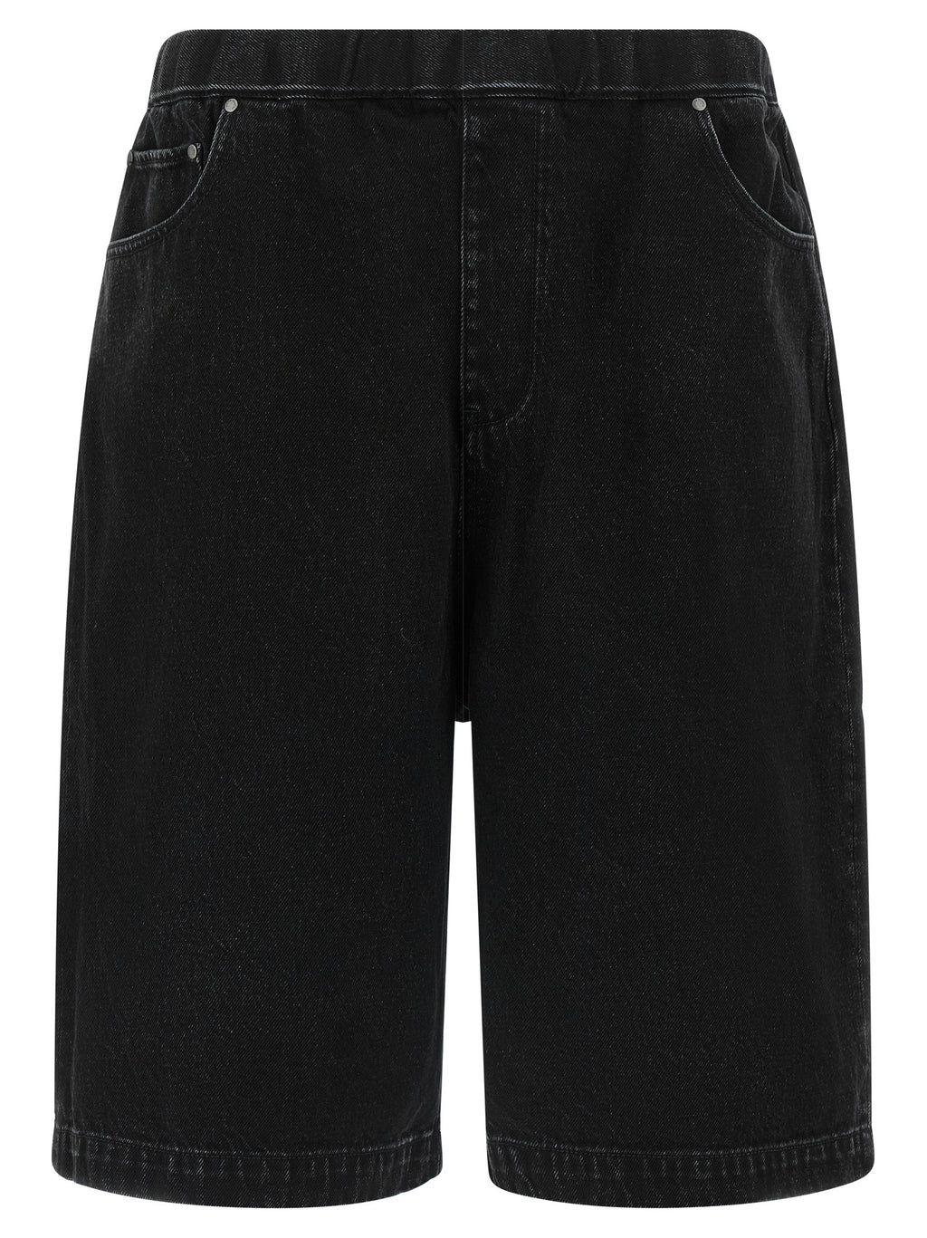Entire Studios Black Cotton Bermuda Shorts