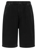 Entire Studios Black Cotton Bermuda Shorts