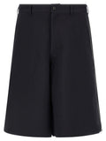 Comme Des Garçons Blue Polyester Bermuda Shorts