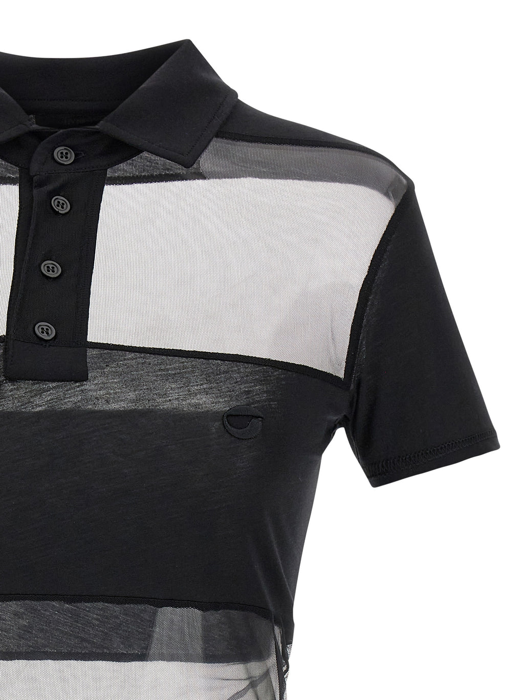 Coperni Black Cotton Polo Shirt