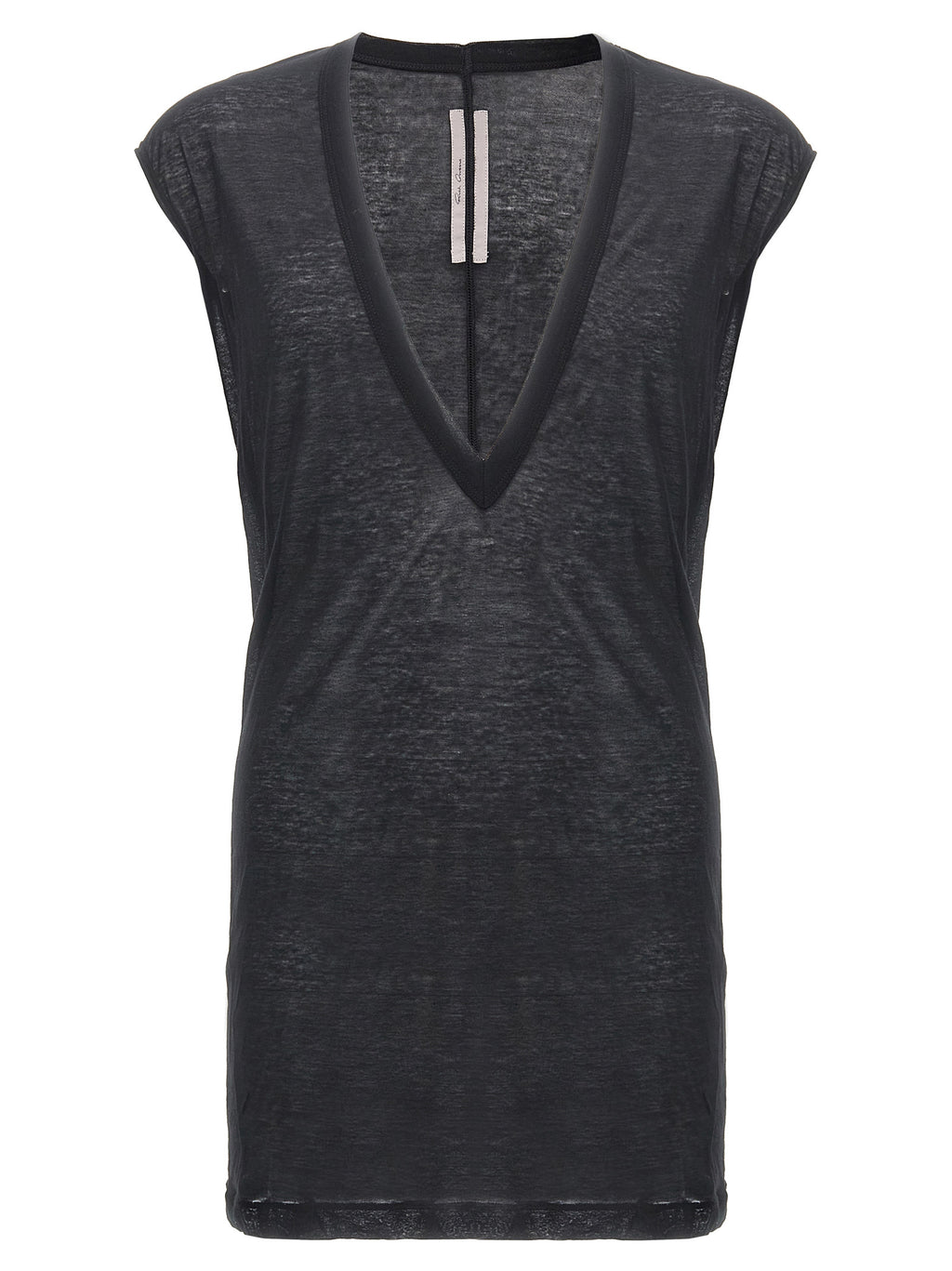 Rick Owens Black Cotton T-Shirt