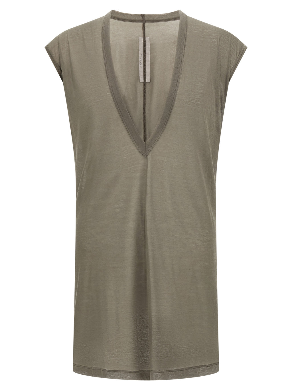 Rick Owens Gray Cotton T-Shirt