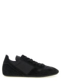 Rick Owens Black Calfskin Athletic Sneakers