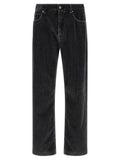 Fendi Gray Cotton Casual Pants