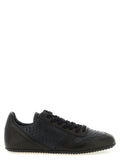 Rick Owens Black Lamb Leather Low Top Sneakers