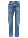 Givenchy Blue Cotton Straight-Leg Jeans