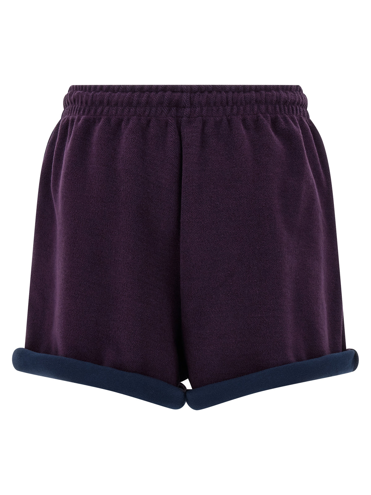 The Attico Purple Cotton Bermuda Shorts