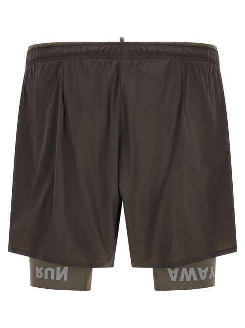 SATISFY Gray Nylon Bermuda Shorts