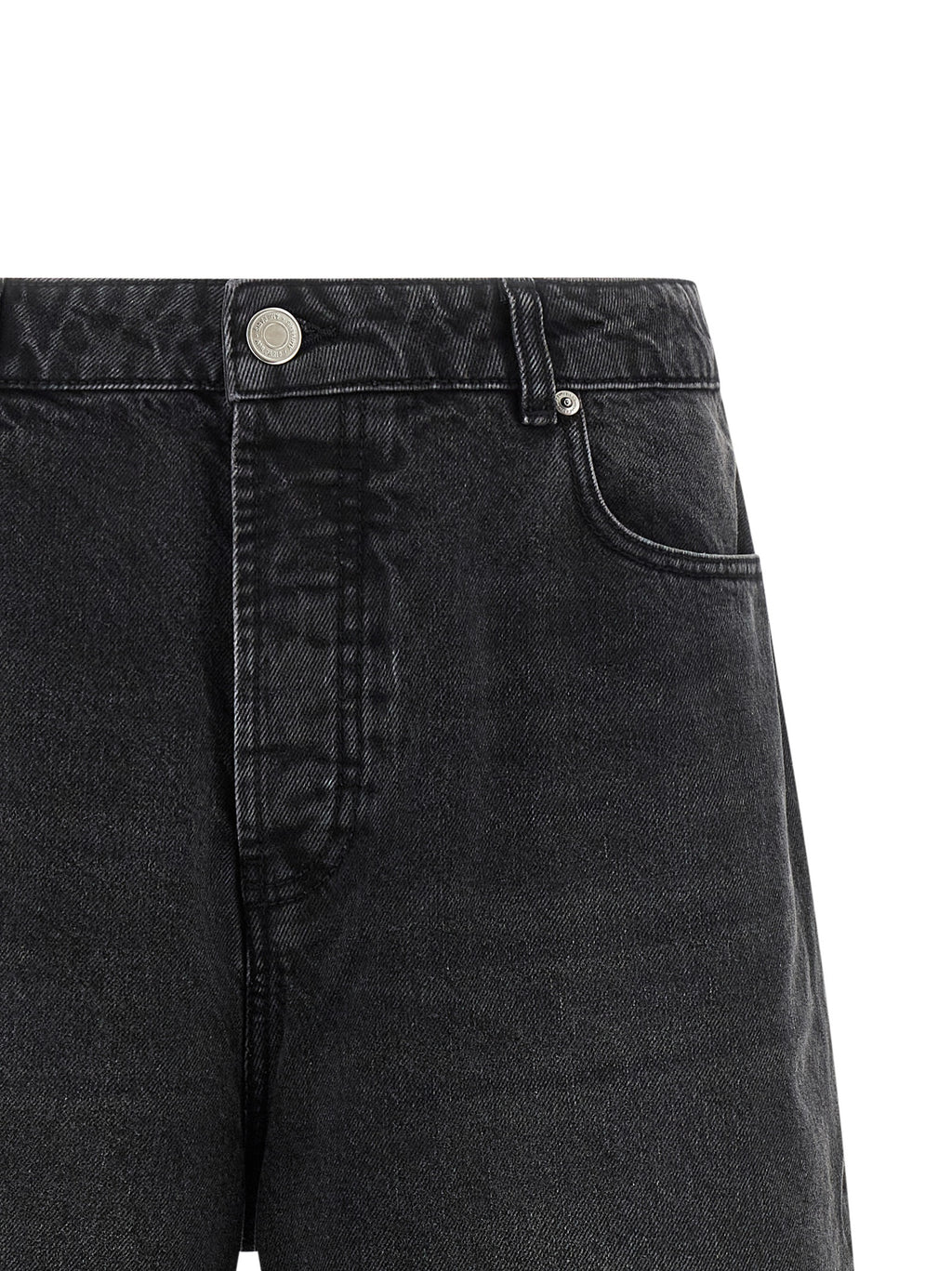 Ami Paris Black Cotton Bermuda Shorts