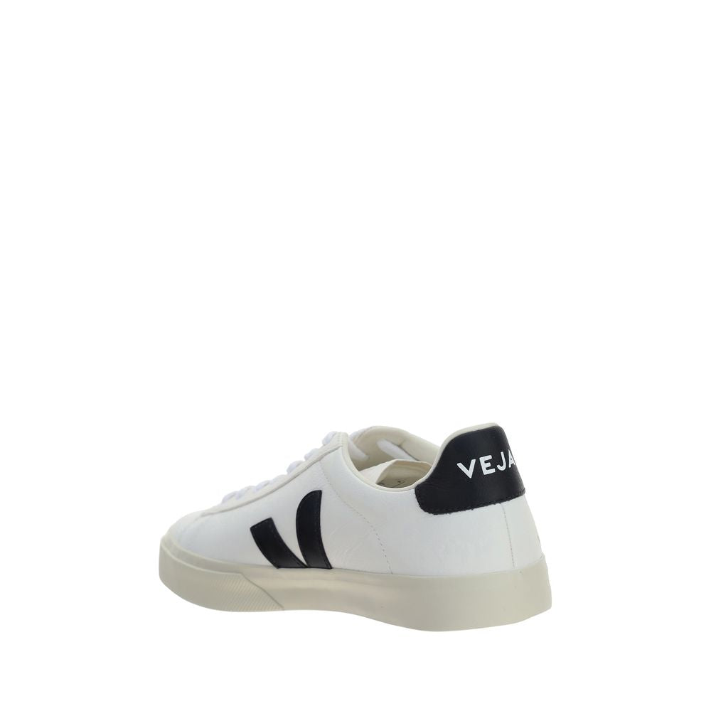 Veja White Calf Leather Bos Taurus Low Top Sneakers