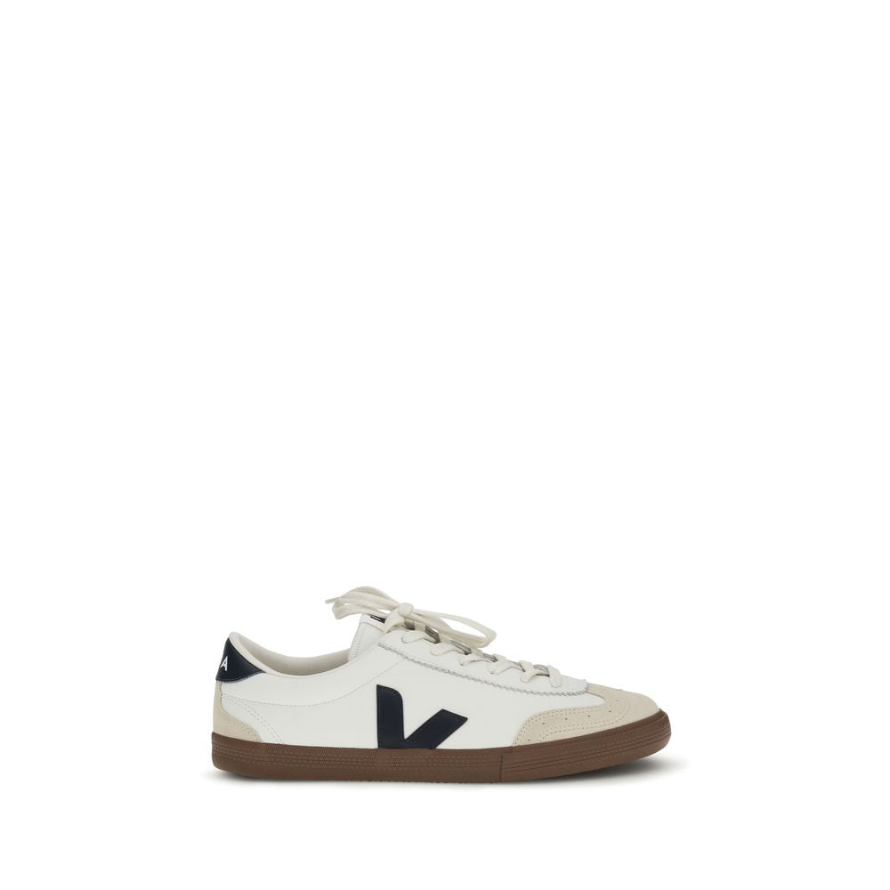 Veja White Calf Leather Bos Taurus Athletic Sneakers