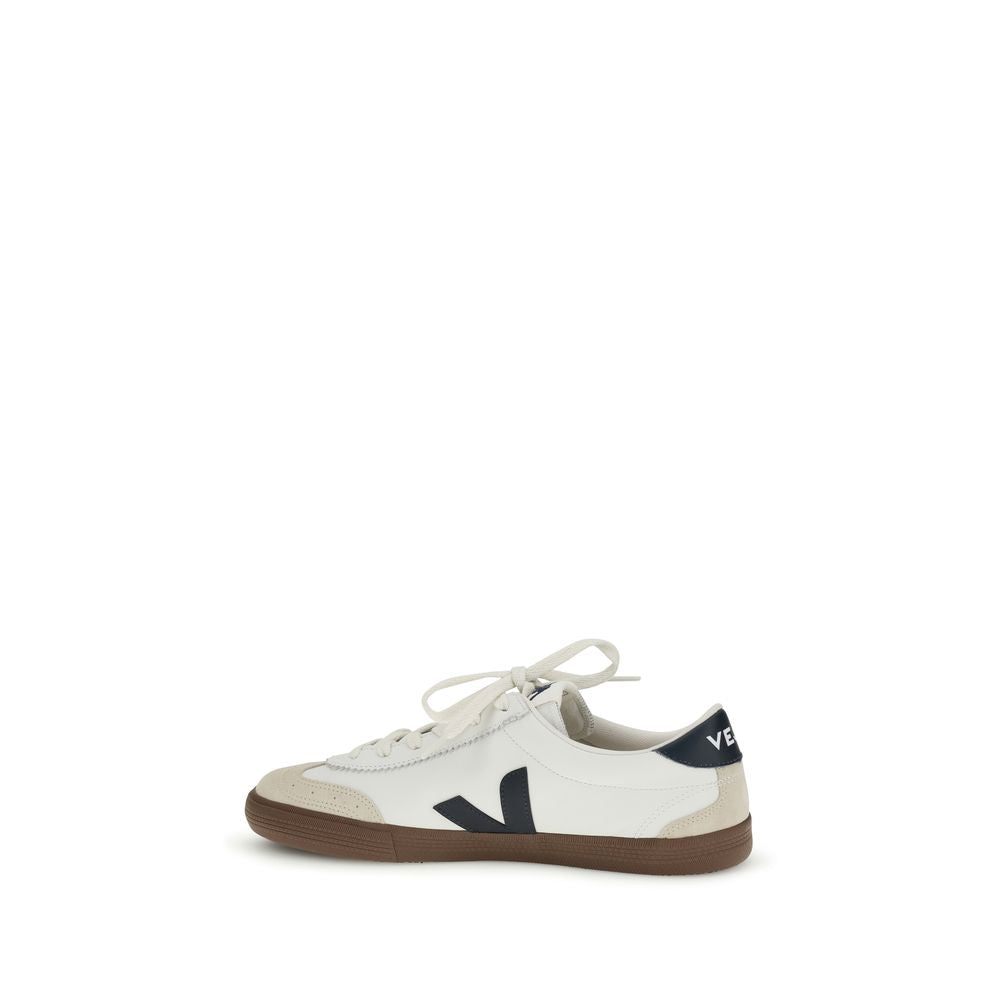 Veja White Calf Leather Bos Taurus Athletic Sneakers