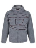 Diesel Gray Polyester Sweatshirt