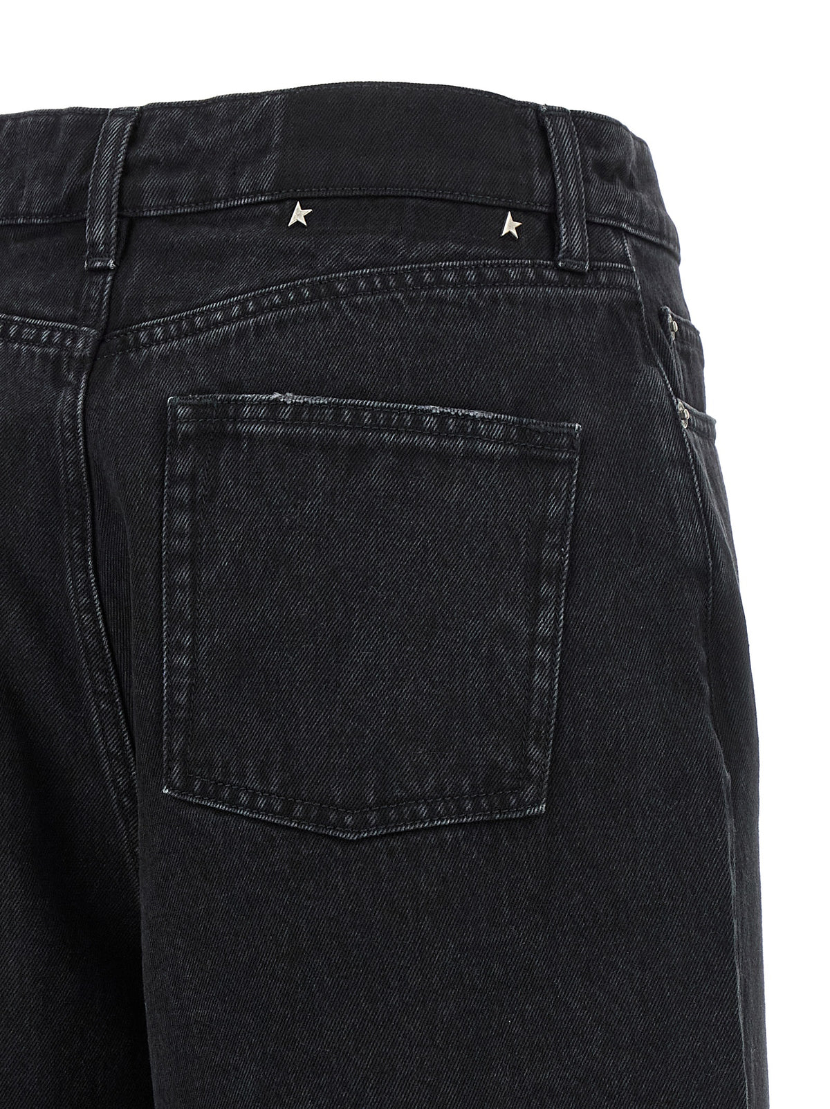 Golden Goose Black Cotton Flared Jeans