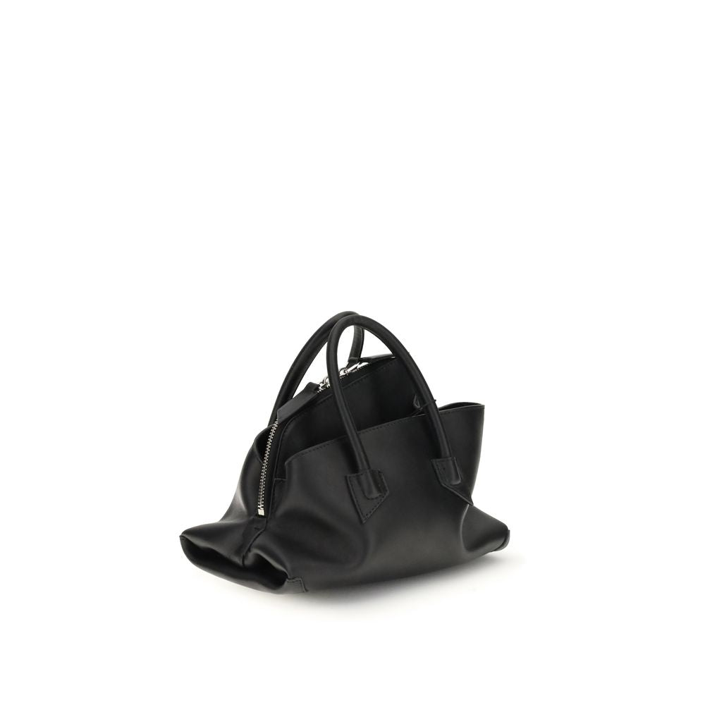 The Attico Black Calf Leather Bos Taurus Handbag