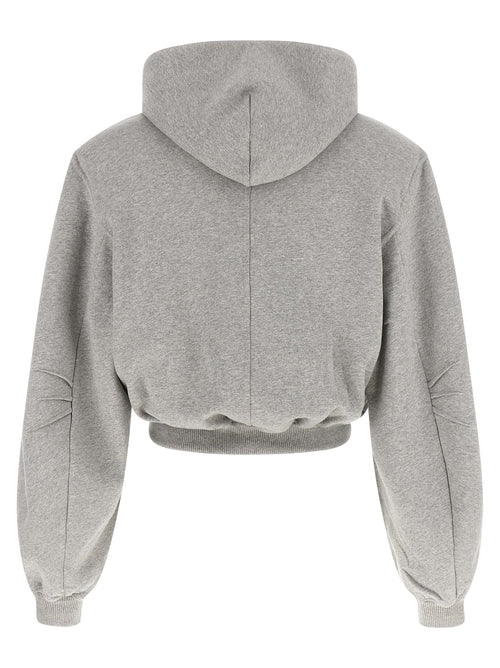 The Attico Gray Cotton Sweatshirt