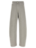 The Attico Gray Cotton Casual Pants