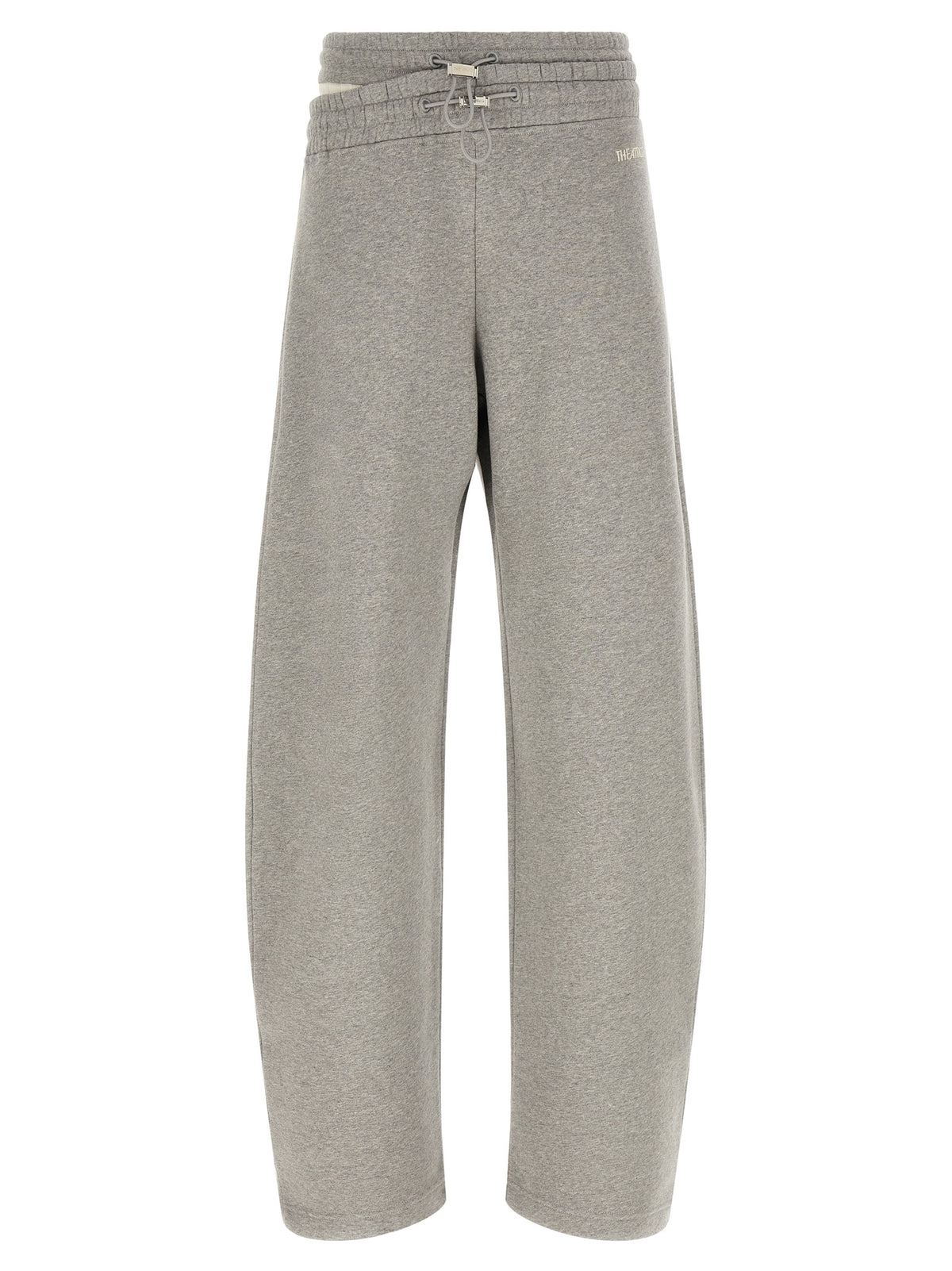 The Attico Gray Cotton Casual Pants