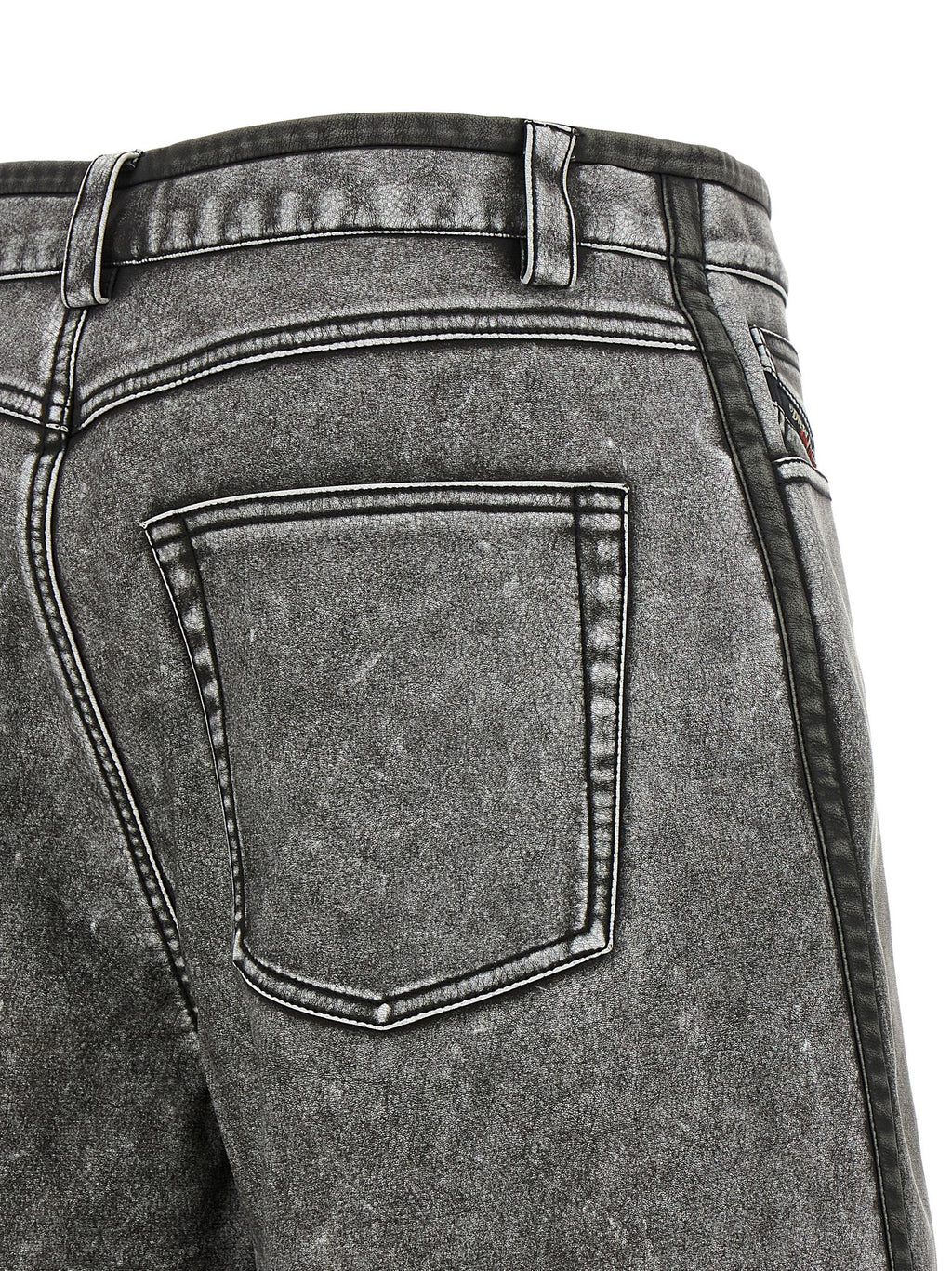 Diesel Gray Polyethylene Bermuda Shorts