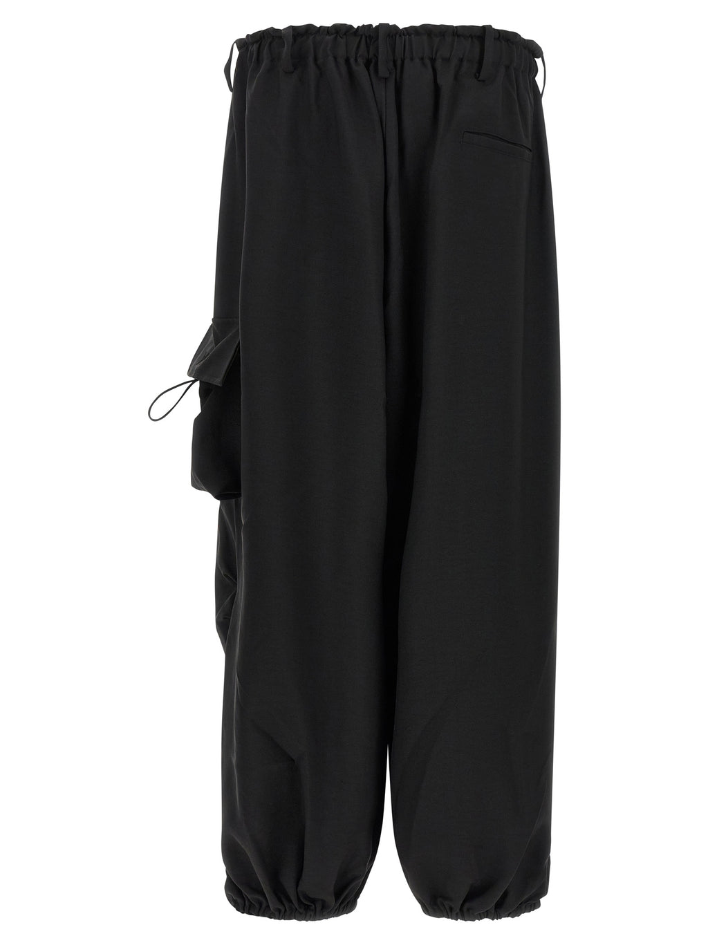 Y-3 Black Polyester Cargo Pants