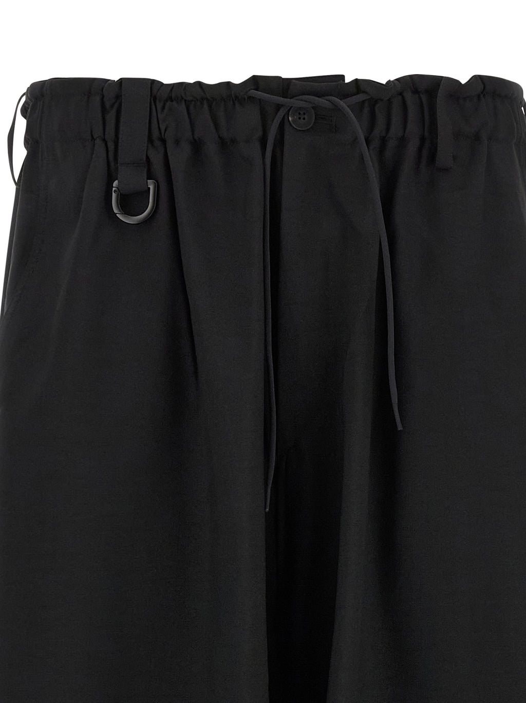 Y-3 Black Polyester Cargo Pants