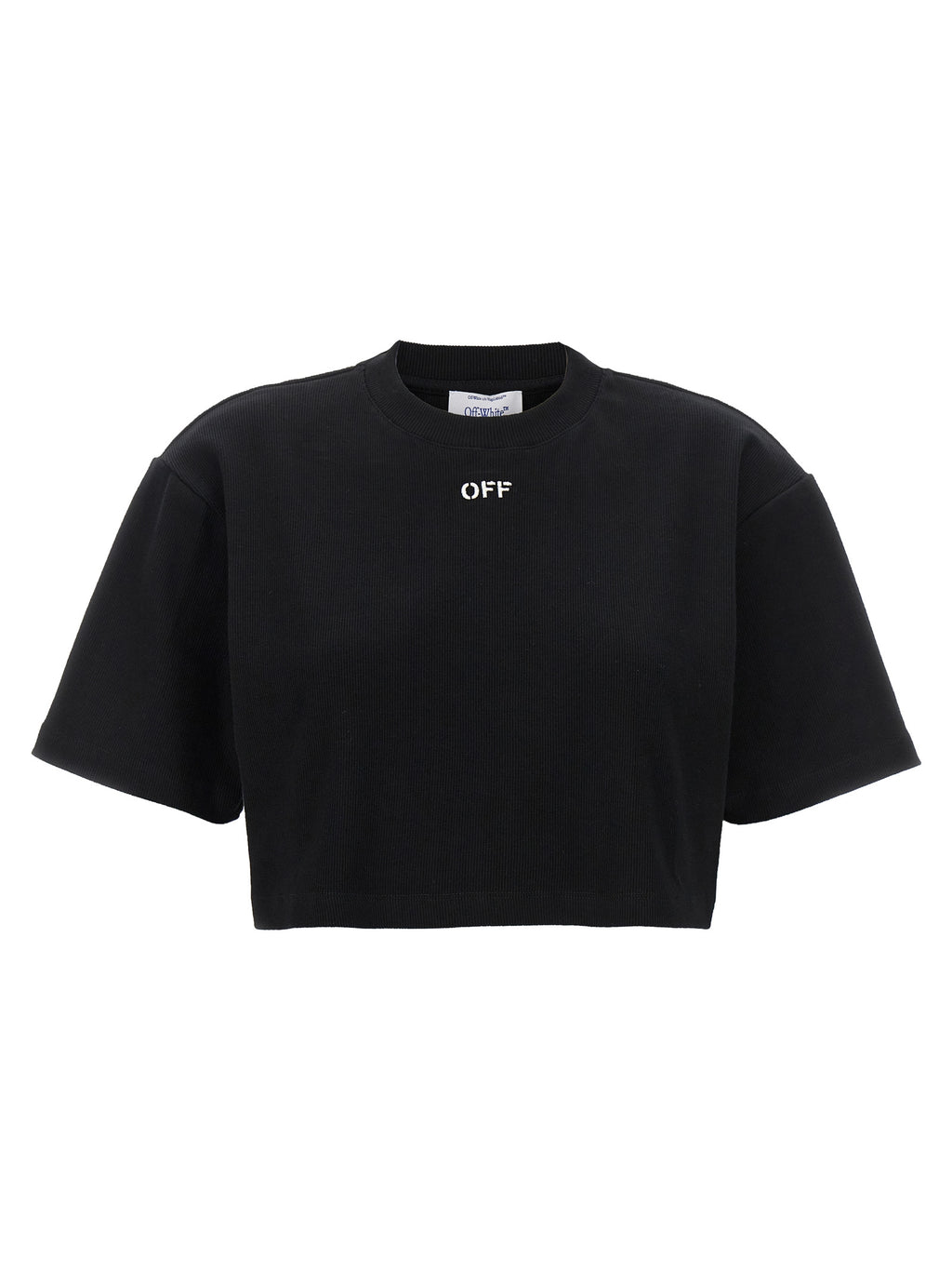 Off-White Black Cotton T-Shirt