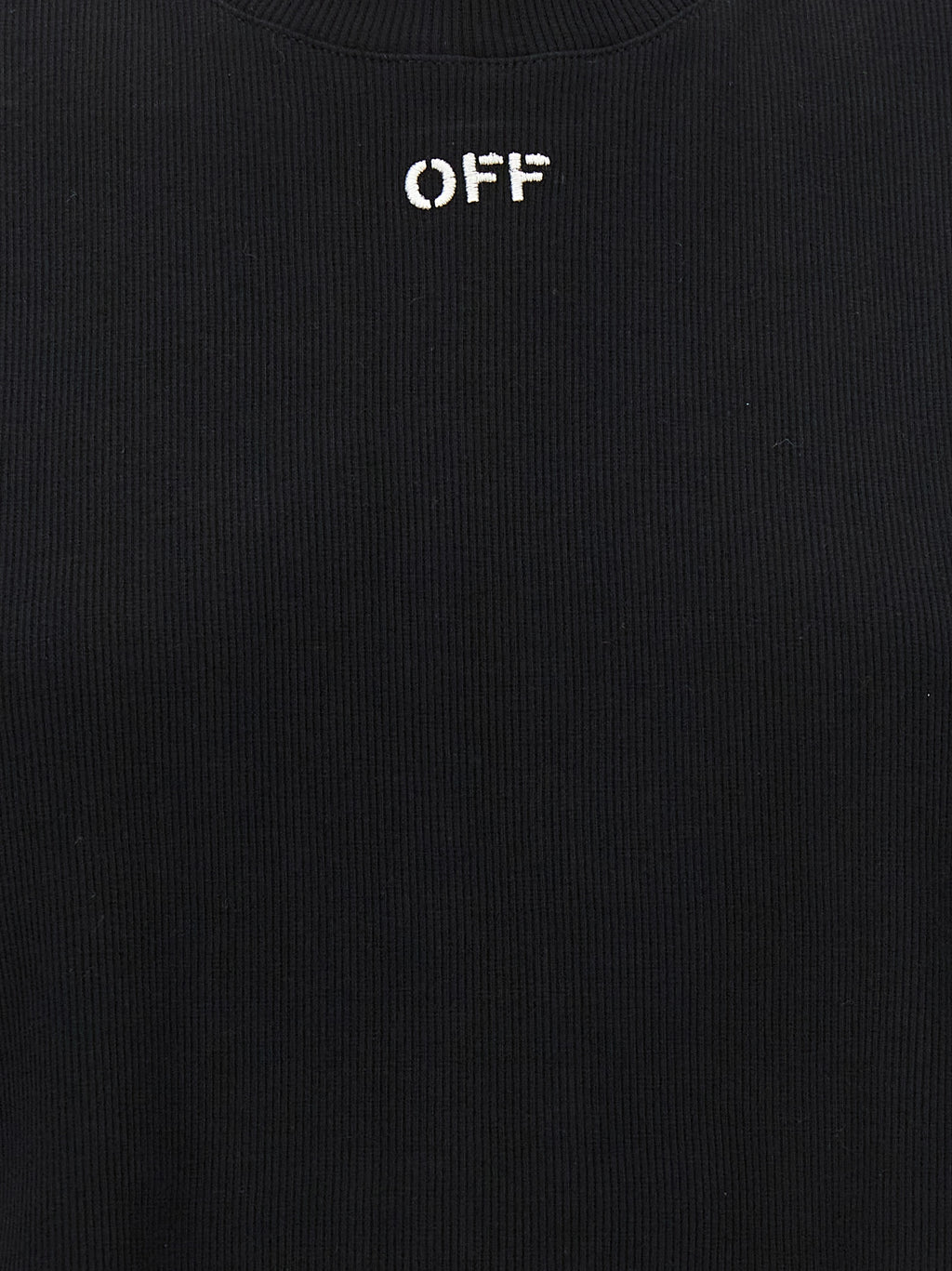 Off-White Black Cotton T-Shirt