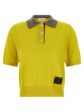Marni Bicolor Cashmere Polo Shirt