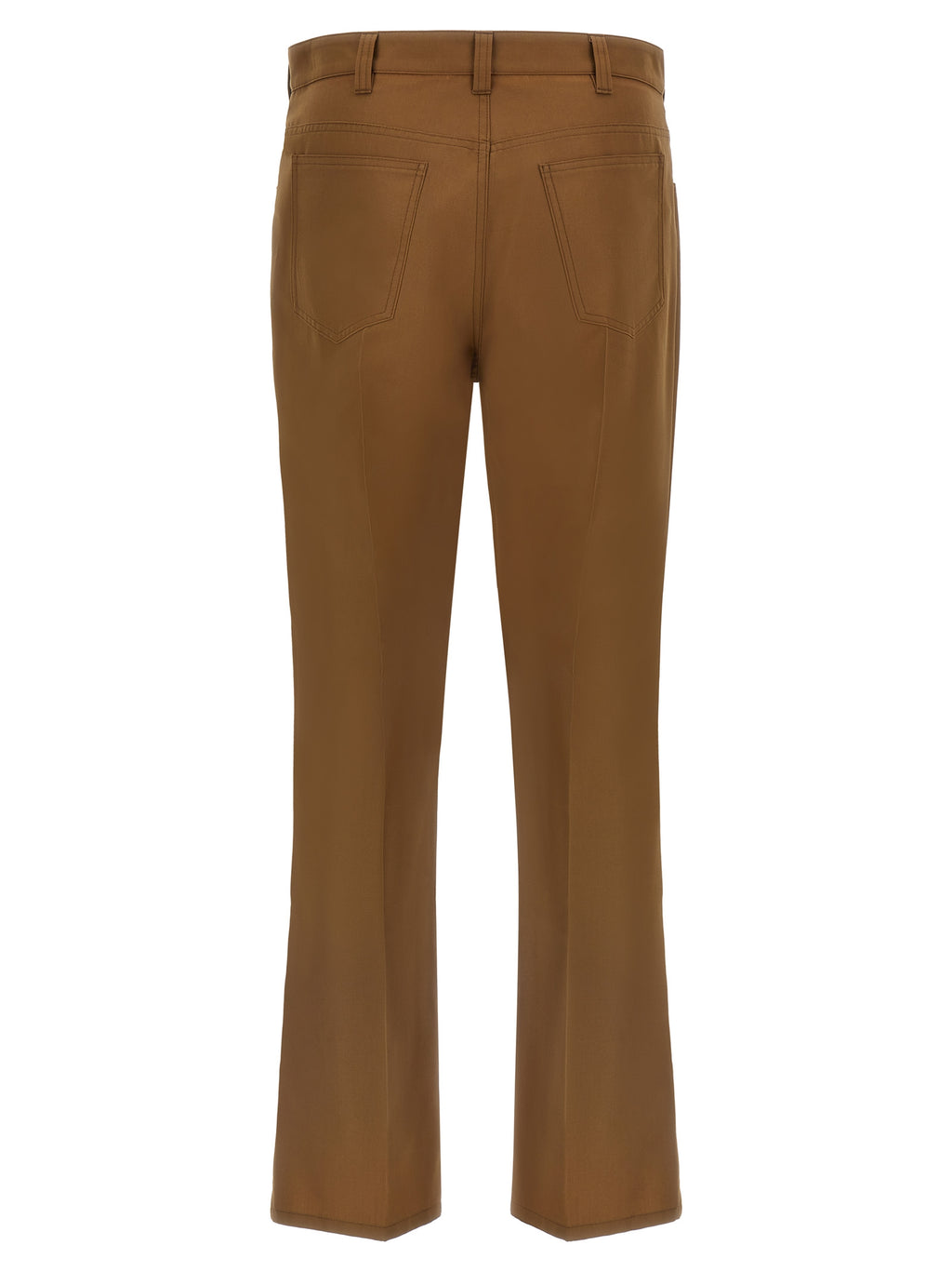 Marni Brown Virgin Wool Casual Pants