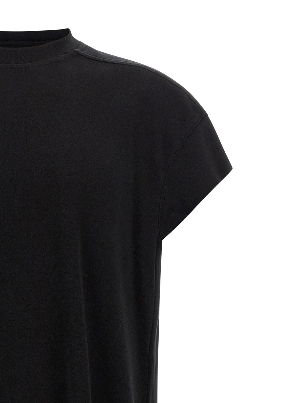 Rick Owens Black Cotton T-Shirt