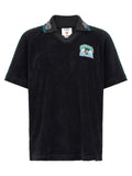 Casablanca Black Cotton Polo Shirt