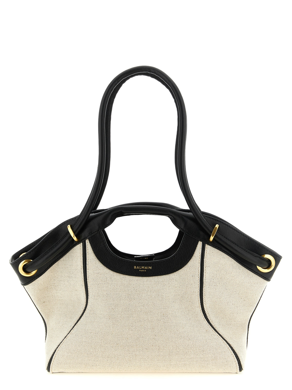Balmain Bicolor Cotton Tote Bag