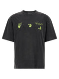 Off-White Black Cotton T-Shirt