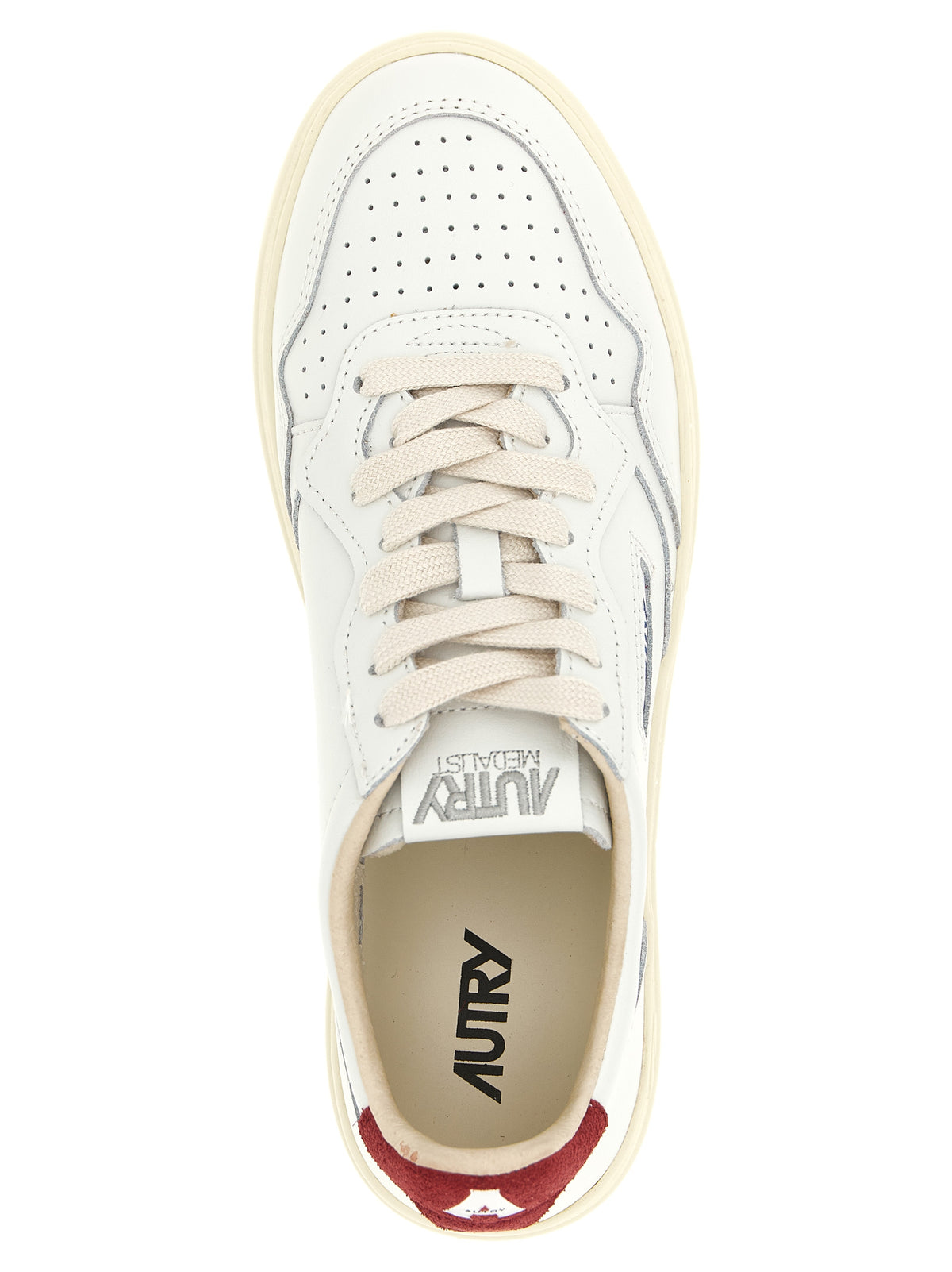 Autry Bordeaux Cowhide Athletic Sneakers