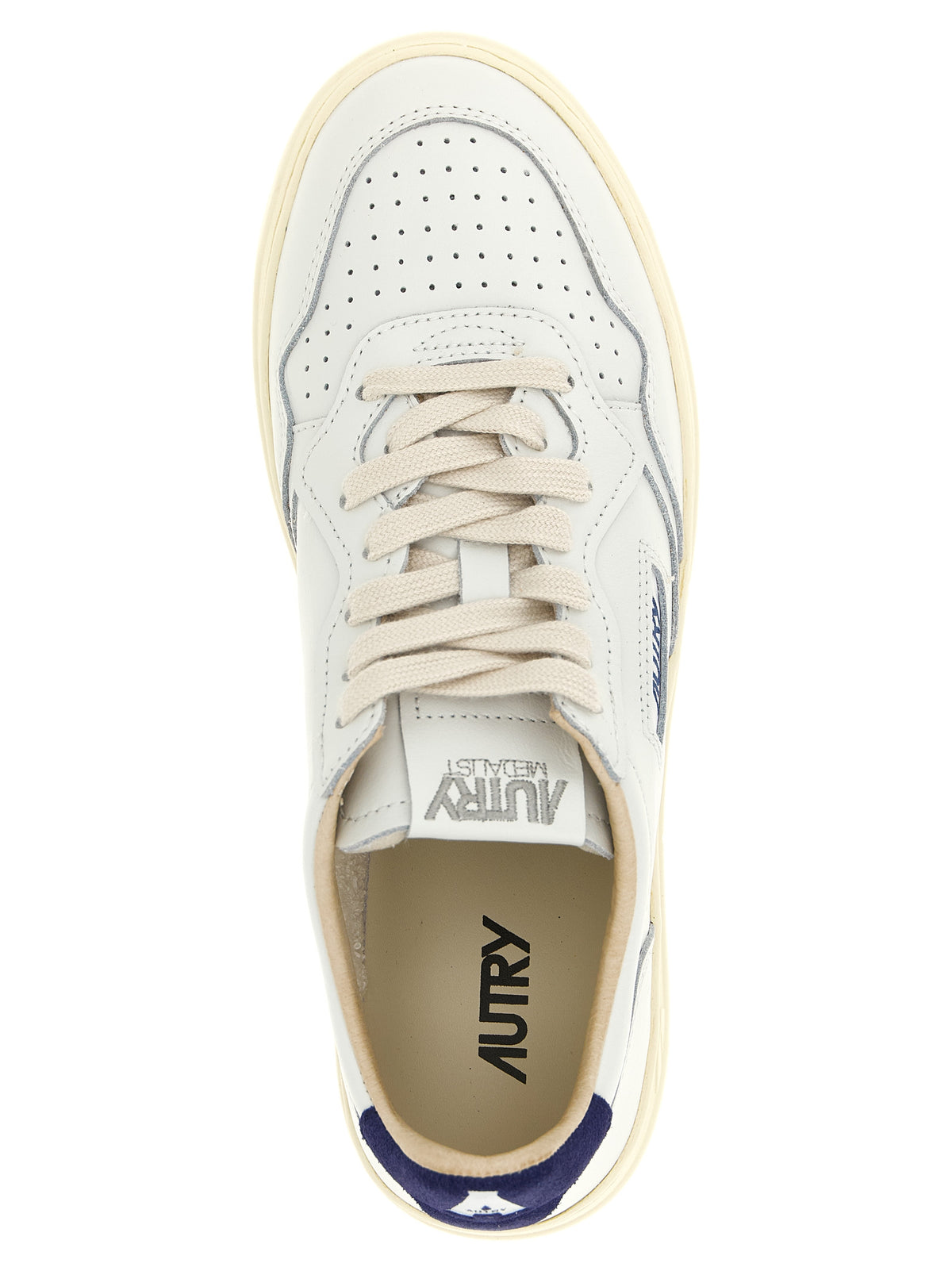 Autry Blue Cowhide Athletic Sneakers