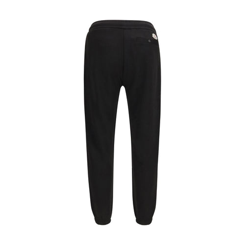 Moncler Black Cotton Athletic Pants