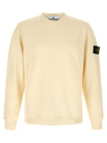 Stone Island White Cotton Sweatshirt