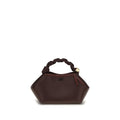 Ganni Brown Recycled Leather Handbag