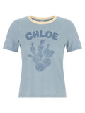 Chloé Blue Cotton T-Shirt