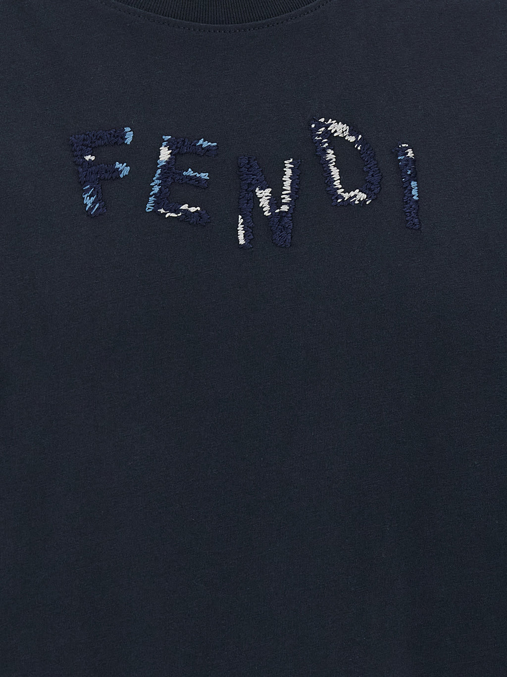 Fendi Blue Cotton T-Shirt