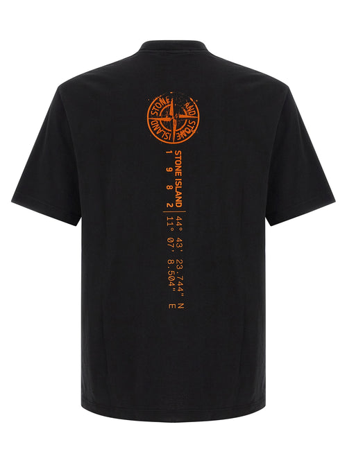 Stone Island Orange Cotton T-Shirt