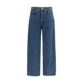 Magliano Blue Cotton Relaxed Fit Jeans